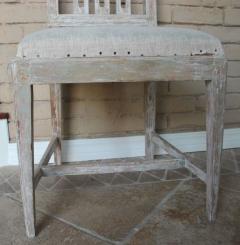 Set of Four 18th Century Swedish Gustavian Square Back Chairs in Original Paint - 582729