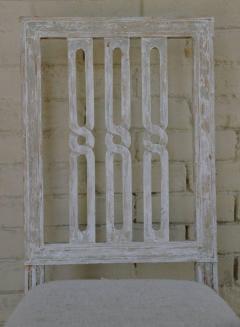 Set of Four 18th Century Swedish Gustavian Square Back Chairs in Original Paint - 582730