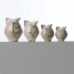 Set of Four 18th c Italian Majolica Jugs from Sicily - 4310256