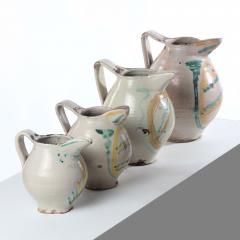 Set of Four 18th c Italian Majolica Jugs from Sicily - 4310259