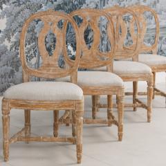 Set of Four 18th c Swedish Gustavian Model Chairs in Original Paint - 4507806