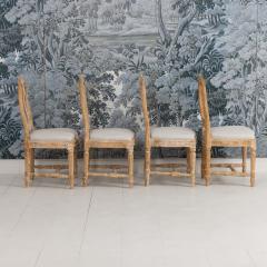 Set of Four 18th c Swedish Gustavian Model Chairs in Original Paint - 4507812