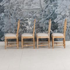 Set of Four 18th c Swedish Gustavian Model Chairs in Original Paint - 4507813