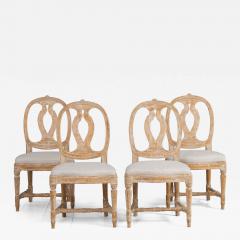 Set of Four 18th c Swedish Gustavian Model Chairs in Original Paint - 4508044