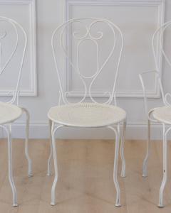 Set of Four 19th Century French Wrought Iron Garden Chairs - 4821350