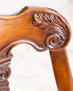Set of Four 19th Century Lombard Gondola Chairs in Carved Walnut - 4367667