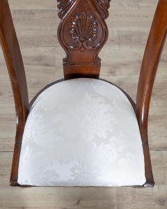 Set of Four 19th Century Lombard Gondola Chairs in Carved Walnut - 4367677