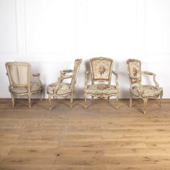 Set of Four 19th Century Louis XV Style Fauteuils - 3611338