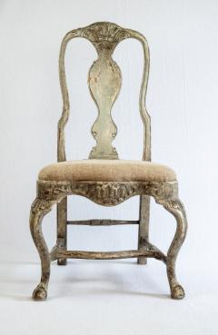 Set of Four 19th Century Swedish Rococo Revival Side Chairs - 4499684