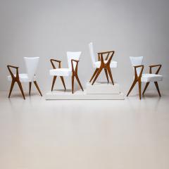 Set of Four Armchairs Italy 1950s - 4719374