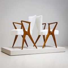 Set of Four Armchairs Italy 1950s - 4719376