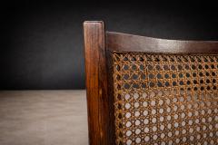Set of Four Armchairs in Rosewood Caning Unknown 1960s - 4659699