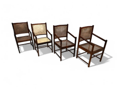 Set of Four Armchairs in Rosewood Caning Unknown 1960s Lot 79 186 - 4059739