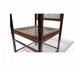 Set of Four Armchairs in Rosewood Caning Unknown 1960s Lot 79 186A - 4354001