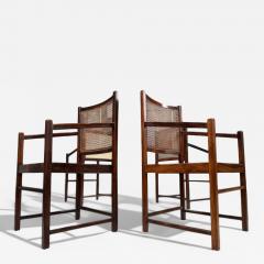 Set of Four Armchairs in Rosewood Caning Unknown 1960s Lot 79 186A - 4355073
