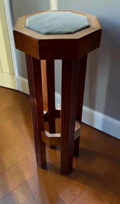 Set of Four Art Deco Bar Stools with Octagonal Inset Tops - 4656383