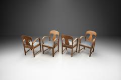 Set of Four Art Deco Dining Chairs Europe Early 20th Century - 3942764