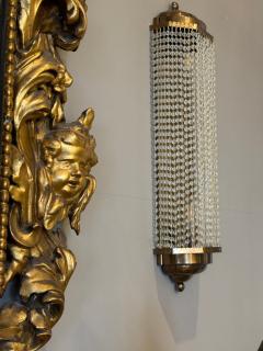 Set of Four Art Deco Style Crystal Sconces - 4750837