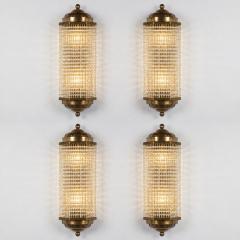 Set of Four Art Deco Style Crystal Sconces - 4750839