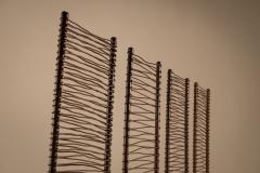 Set of Four Artisanal French Iron Highback Chairs 1980s - 4370894