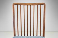 Set of Four Beech Danish Cabinetmaker Dining Chairs Denmark Mid 20th Century - 4294722