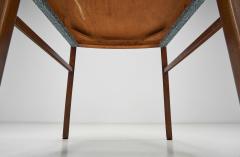 Set of Four Beech Danish Cabinetmaker Dining Chairs Denmark Mid 20th Century - 4294727