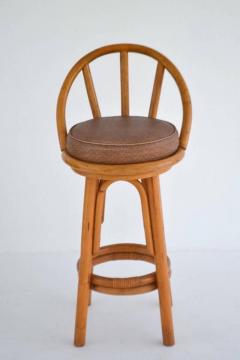 Set of Four Bent Bamboo Bar Stools - 919008