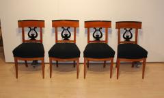 Set of Four Biedermeier Chairs Cherry Wood South Germany circa 1830 - 2957968