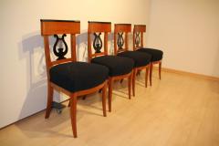 Set of Four Biedermeier Chairs Cherry Wood South Germany circa 1830 - 2957970