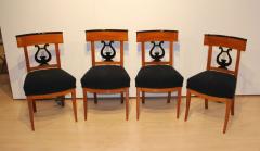 Set of Four Biedermeier Chairs Cherry Wood South Germany circa 1830 - 2957971