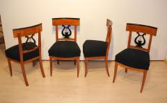 Set of Four Biedermeier Chairs Cherry Wood South Germany circa 1830 - 2957973