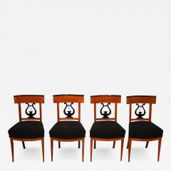Set of Four Biedermeier Chairs Cherry Wood South Germany circa 1830 - 2962700