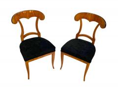 Set of Four Biedermeier Shovel Chairs Cherry Veneer South Germany circa 1820 - 1808521