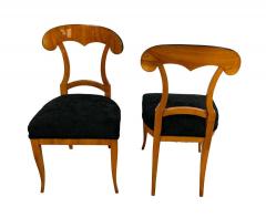 Set of Four Biedermeier Shovel Chairs Cherry Veneer South Germany circa 1820 - 1808523