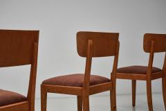 Set of Four Birch Dining Chairs Sweden 1940s - 4391359