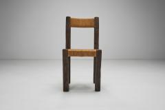 Set of Four Brutalist Dining Chairs with Rope Seats Europe ca 1960s - 4244465