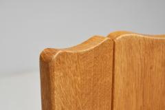 Set of Four Brutalist Oak Dining Chairs Europe 20th Century - 3641608