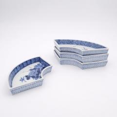 Set of Four Chinese Blue and White Sweetmeat Dishes circa 1880 - 4399530