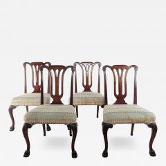 Set of Four Chippendale Style Vintage Side Chairs - 3487617