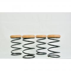 Set of Four Coil Spring Bar Stools - 1732566