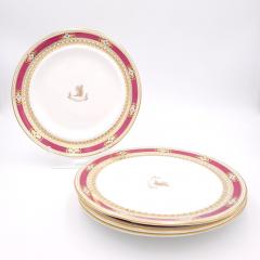 Set of Four Davenport Staffordshire Plates circa 1840 - 2805078