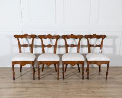 Set of Four Early 19th Century Charles X Inlaid Chairs - 4367741