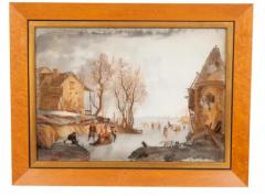 Set of Four Eighteenth Century Dutch Reverse Paintings on Glass - 4137352