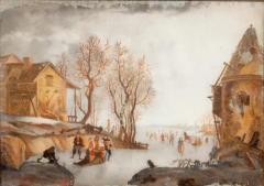 Set of Four Eighteenth Century Dutch Reverse Paintings on Glass - 4137378