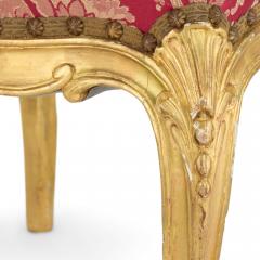 Set of Four English Victorian Louis XV Style Giltwood Chairs - 4663053
