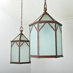 Set of Four English Vintage Lanterns - 4205933