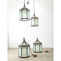 Set of Four English Vintage Lanterns - 4205972