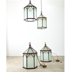 Set of Four English Vintage Lanterns - 4205973