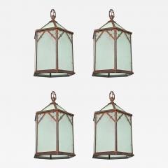 Set of Four English Vintage Lanterns - 4247111