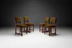 Set of Four European Upholstered Dining Chairs Europe Mid 20th Century - 4263056